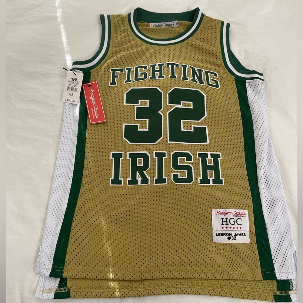Lebron James Freshman Year High School #32 Fighting Irish Jersey Mens Size XS